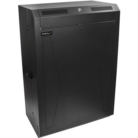 StarTech.com 8U 19" Vertical Wall Mount Server Rack Cabinet Enclosure - Low Profile (15") - 30" Deep Locking w/2U for Network IT