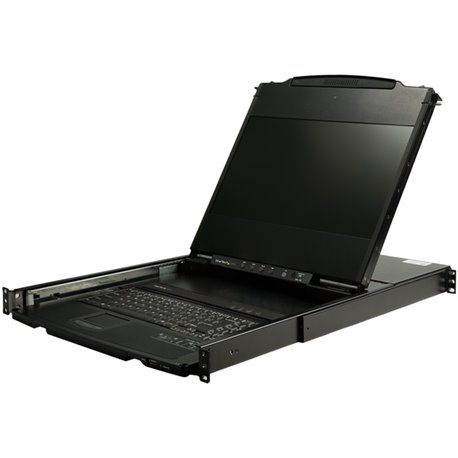 StarTech.com Dual Rail Rackmount KVM Console HD 1080p - DVI/VGA KVM w/17" LCD Monitor - 1U LCD KVM Server Rack Drawer w/Cables U