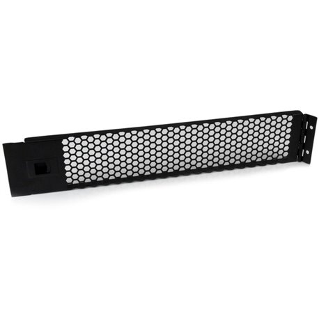 StarTech.com Blanking Panel - 2U - Vented - Hinged Rack Panel - 19in - TAA Compliant - Hassle-free Installation - Filler Panel -