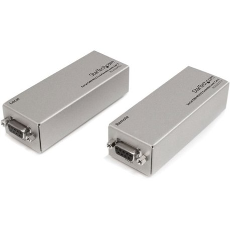 StarTech.com Serial DB9 RS232 Extender over Cat 5 - Up to 3300 ft (1000 meters) - Extend an RS232 serial connection up to 1000 m