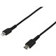 StarTech.com 6 foot/2m Durable Black USB-C to Lightning Cable, Rugged Heavy Duty Charging/Sync Cable for Apple iPhone/iPad MFi C