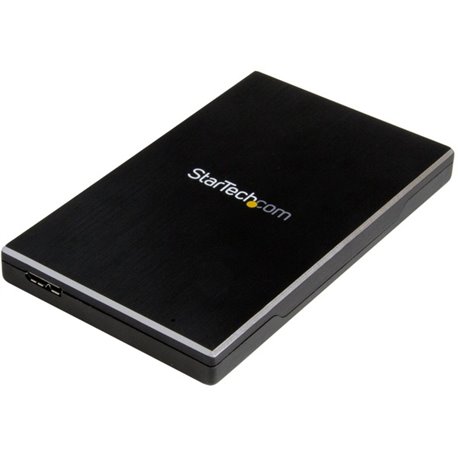 StarTech.com 2.5" External Hard Drive Enclosure - Supports UASP - Aluminum - USB 3.1 Enclosure - SSD/HDD Enclosure - Get ready f