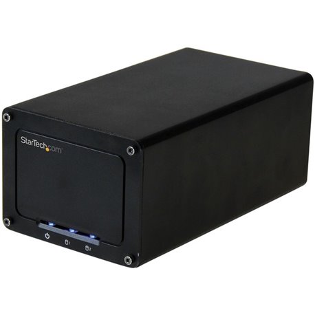 StarTech.com USB 3.1 (10Gbps) External Enclosure for Dual 2.5" SATA Drives - RAID - UASP - Compatible with USB 3.0 and 2.0 Syste