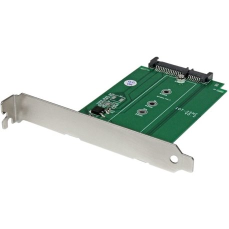 StarTech.com M.2 to SATA SSD adapter &acirc&euro" expansion slot mounted - NGFF solid state drive to SATA converter - 0.7" Width