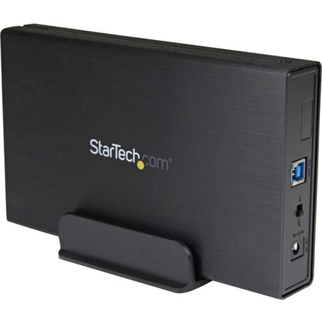 StarTech.com 3.5in Black USB 3.0 External SATA III Hard Drive Enclosure with UASP for SATA 6 Gbps &acirc&euro" Portable External