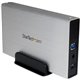 StarTech.com 3.5in Silver USB 3.0 External SATA III Hard Drive Enclosure with UASP &acirc&euro" Portable External HDD - Turn a 3