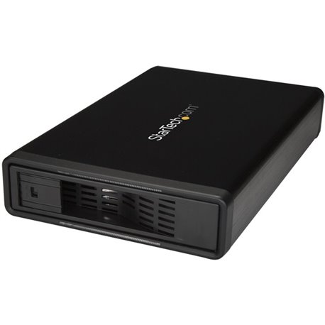 StarTech.com eSATA Enclosure - Hard Drive Enclosure for 3.5in SATA HDD - USB 3.0 / eSATA - Trayless - External HDD Enclosure - M