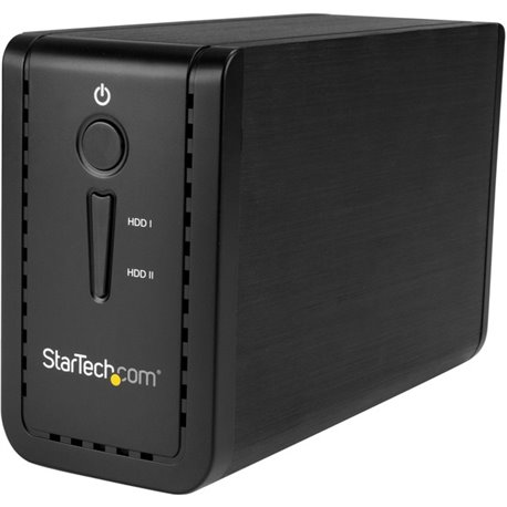 StarTech.com 2-Bay 3.5" HDD Enclosure with RAID - USB 3.1 - SATA (6Gbps) - Dual 3.5" HDD/SSD/SSHD External Drive Enclosure - USB