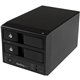 StarTech.com USB 3.0 / eSATA Dual-Bay Trayless 3.5" SATA III Hard Drive Enclosure with UASP - 2-Bay SATA 6 Gbps Hot-Swap HDD Enc