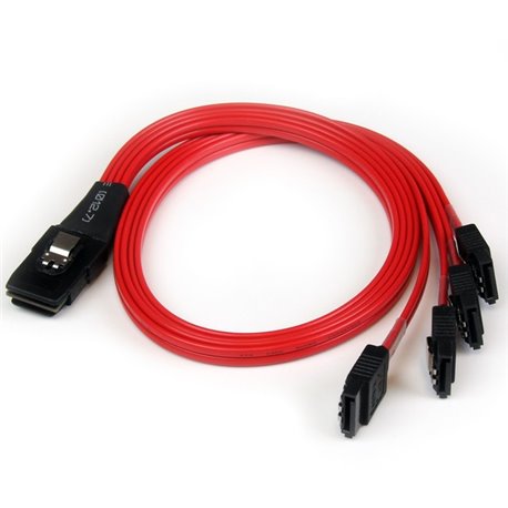 StarTech.com 50cm SFF-8087 to 4x SATA - Internal Mini SAS to SATA Reverse Cable - Connect a Mini SAS backplane to a SAS / SATA R