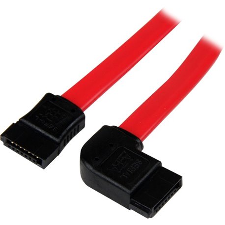 StarTech.com 18in SATA to Left Side Angle SATA Serial ATA Cable - Make a left side-angled connection to your SATA drive, for ins