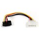 StarTech.com 6in 4 Pin LP4 to Right Angle SATA Power Cable Adapter - Power a Serial ATA hard drive from a conventional LP4 power