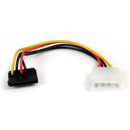 StarTech.com 6in 4 Pin LP4 to Right Angle SATA Power Cable Adapter - Power a Serial ATA hard drive from a conventional LP4 power