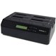 StarTech.com 4-Bay Hard Drive Duplicator and Eraser, External HDD/SSD Cloner / Copier / Wiper Tool, USB 3.0/eSATA to SATA Dockin