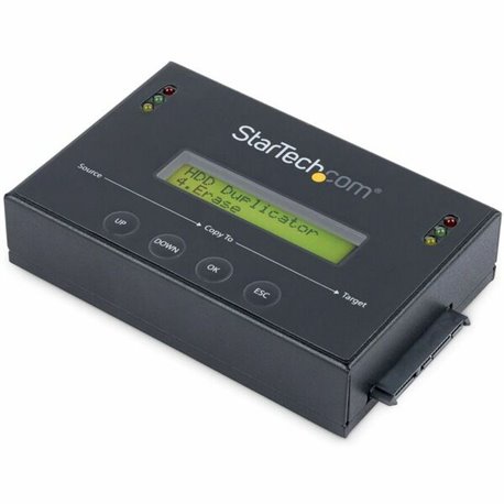 StarTech.com 1:1 Standalone Hard Drive Duplicator & Eraser, SATA HDD / SSD Disk Cloner / Copier / Wiper / Sanitizer, TAA Complia