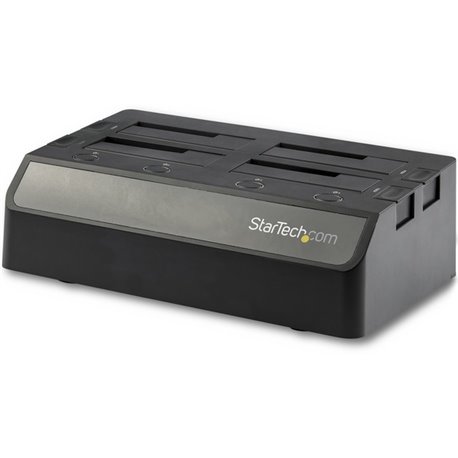 StarTech.com 4-Bay USB 3.1 to SATA Hard Drive Docking Station, 2.5/3.5" SATA III (6Gbps) SSD/HDD Dock, 10Gbps Top Loading Drive 