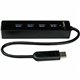 StarTech.com 4 Port Portable SuperSpeed USB 3.0 Hub with Built-in Cable - 5Gbps - Add four external USB 3.0 ports to your notebo