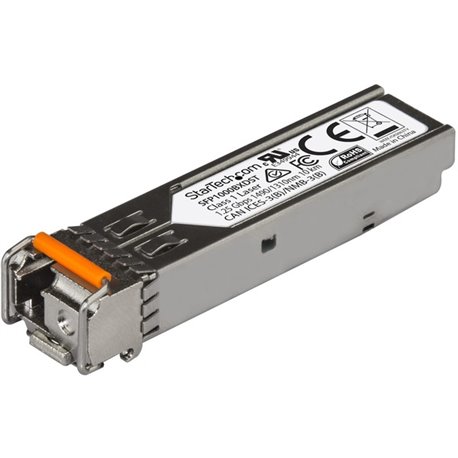 StarTech.com MSA Uncoded SFP Transceiver Module - 1000BASE-BX - 1GbE Gigabit Ethernet BiDi Fiber (SMF) - MSA Uncoded Transceiver