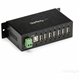 StarTech.com Mountable Rugged Industrial 7 Port USB 2.0 Hub - Add 7 external, wall/DIN rail mountable USB 2.0 ports from a singl