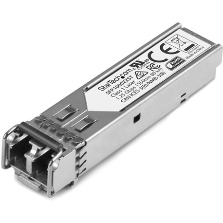 StarTech.com MSA Uncoded SFP Module - 1000BASE-ZX - 1GE Gigabit Ethernet SFP 1GbE Single Mode Fiber (SMF) Optic Transceiver - 70