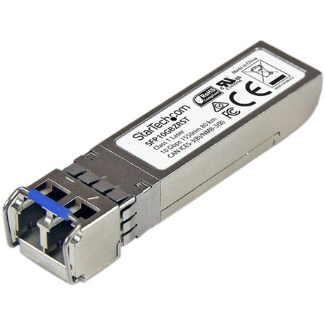 StarTech.com MSA Uncoded SFP+ Module - 10GBASE-ZR - 10GE Gigabit Ethernet SFP+ 10GbE Single Mode Fiber (SMF) Optic Transceiver -