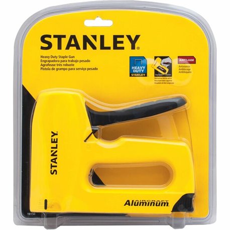 Stanley Bostitch Sharpshooter T50 Staple Gun - 1/4" , 3/8" , 1/2" , 5/16" Staple Size - 1 Each - Yellow - Metal