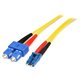 StarTech.com 1m Fiber Optic Cable - Single-Mode Duplex 9/125 LSZH Fiber Jumper Cord - LC/SC - Connect fiber network devices for 