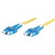 StarTech.com 2m Fiber Optic Cable - Single-Mode Duplex 9/125 - LSZH - SC/SC - OS1 - SC to SC Fiber Patch Cable - Connect fiber n