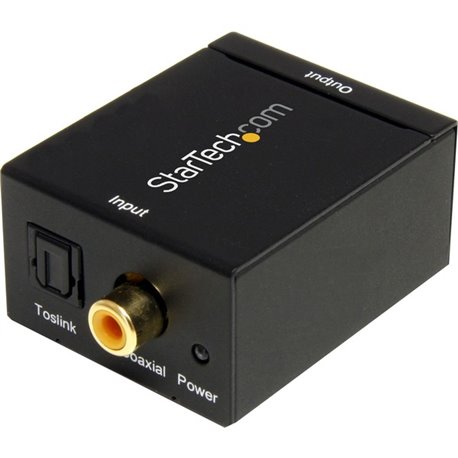 StarTech.com SPDIF Digital Coaxial or Toslink Optical to Stereo RCA Audio Converter - Convert a Digital Coax or Toslink Optical 