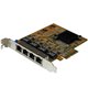 StarTech.com 4-Port PCI Express Gigabit Network Adapter Card - Quad-Port PCIe Gigabit NIC - Add four Gigabit Ethernet ports to a