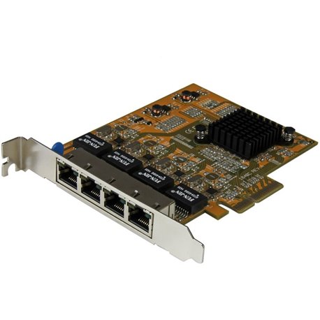 StarTech.com 4-Port PCI Express Gigabit Network Adapter Card - Quad-Port PCIe Gigabit NIC - Add four Gigabit Ethernet ports to a