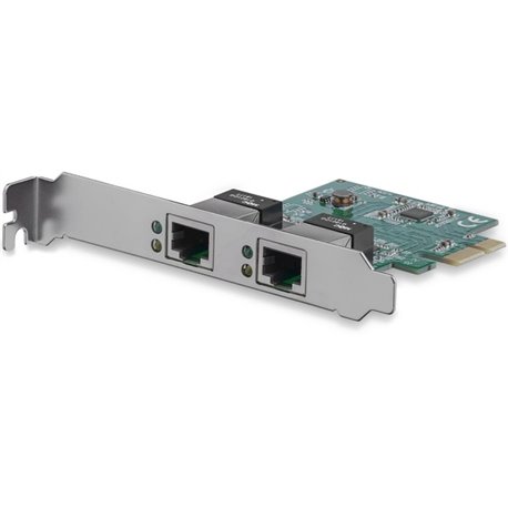 StarTech.com Dual Port Gigabit PCI Express Server Network Adapter Card - PCIe NIC - Add dual Gigabit Ethernet ports to a client,