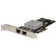 StarTech.com Dual Port 10G PCIe Network Adapter Card - Intel-X550AT 10GBASE-T PCI Express 10GbE Multi Gigabit Ethernet 5 Speed N