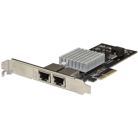 StarTech.com Dual Port 10G PCIe Network Adapter Card - Intel-X550AT 10GBASE-T PCI Express 10GbE Multi Gigabit Ethernet 5 Speed N