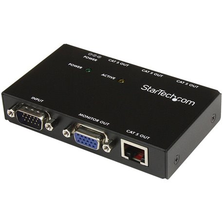 StarTech.com 4 Port VGA Over CAT5 Video Extender - 450ft (150m) - Extend and distribute a VGA signal to up to 4 displays over Ca