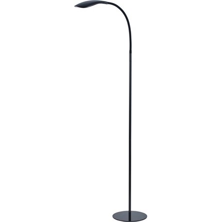 Bostitch Gooseneck Floor Lamp, Black - 72" Height - 12 W LED Bulb - Gooseneck, Flexible, Flicker-free, Glare-free Light, Eco-fri