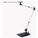 Bostitch Dual Swing Arm Desk Lamp, Black - 5.30 W LED Bulb - Adjustable, Color Temperature Setting, Dimmable, Adjustable Brightn