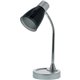 Bostitch Adjustable Desk Lamp, Black - 20" Height - 3 W LED Bulb - Polished Metal - Adjustable Head, Flicker-free, Glare-free Li