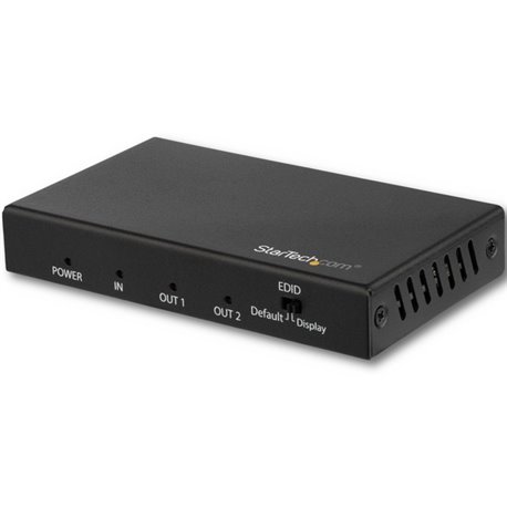 StarTech.com 2 Port HDMI Splitter - 4K 60Hz - 1x2 Way HDMI 2.0 Splitter - HDR - ST122HD202 - Displays the same image with sound 