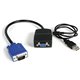 StarTech.com 2 Port VGA Video Splitter - USB Powered - Compact USB-powered VGA splitter allows you to split a video source to tw