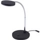 Bostitch Metal Gooseneck Desk Lamp, Black - LED Bulb - Polished Metal - Gooseneck, Flicker-free, Glare-free Light, Adjustable He