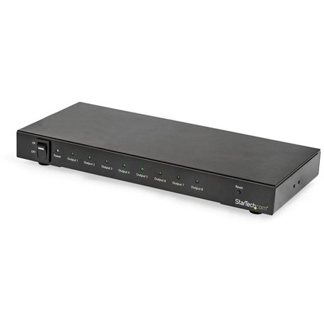 StarTech.com 8-Port 4K 60Hz HDMI Splitter - HDR Support - HDMI 2.0 Splitter - 7.1 Surround Sound Audio - Displays the same image