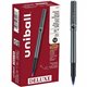 uniball Deluxe Rollerball Pens - Micro Pen Point - 0.5 mm Pen Point Size - Blue - Gray Barrel - 1 Dozen