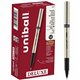 uniball Deluxe Rollerball Pens - Fine Pen Point - 0.7 mm Pen Point Size - Black - Champagne Barrel - 1 Dozen