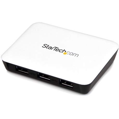 StarTech.com USB 3.0 to Gigabit Ethernet NIC Network Adapter with 3 Port Hub - White - Add Gigabit Ethernet connectivity and 3 U