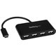 StarTech.com 4 Port USB C Hub - Mini Hub - USB-C to 4x USB-A - USB 2.0 Hub - USB Type C Hub - USB C to USB Hub - USB C Port Expa