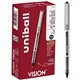 uniball Vision Rollerball Pens - Fine Pen Point - 0.7 mm Pen Point Size - Black Pigment-based Ink - 1 Dozen