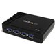 StarTech.com 4 Port Black SuperSpeed USB 3.0 Hub - 5Gbps - Add four external SuperSpeed USB 3.0 ports from a single USB connecti