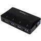 StarTech.com 4-Port USB 3.0 Hub plus Dedicated Charging Port - 5Gbps - 1 x 2.4A Port - Desktop USB Hub and Fast-Charging Station