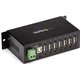 StarTech.com Mountable Rugged Industrial 7 Port USB 2.0 Hub - Add 7 external, wall/DIN rail mountable USB 2.0 ports from a singl